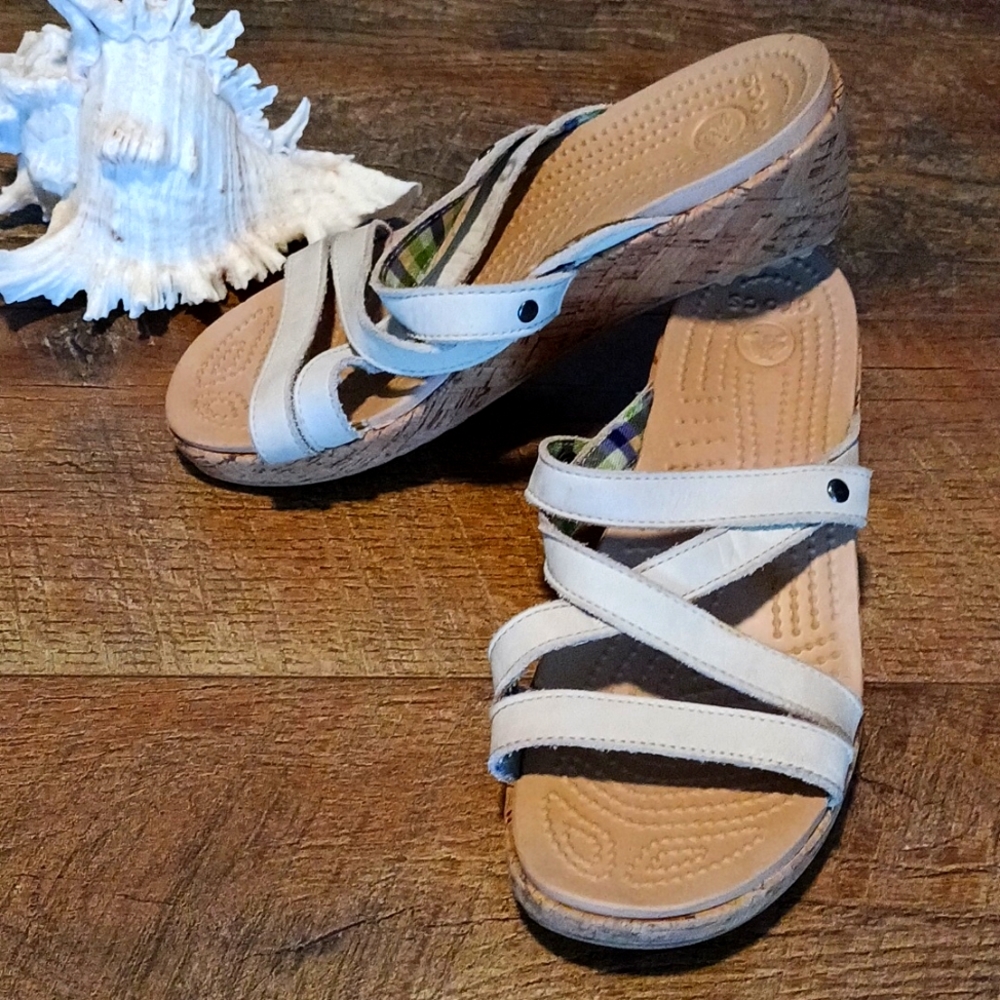 CROCS cork wedges 🖤🖤🖤